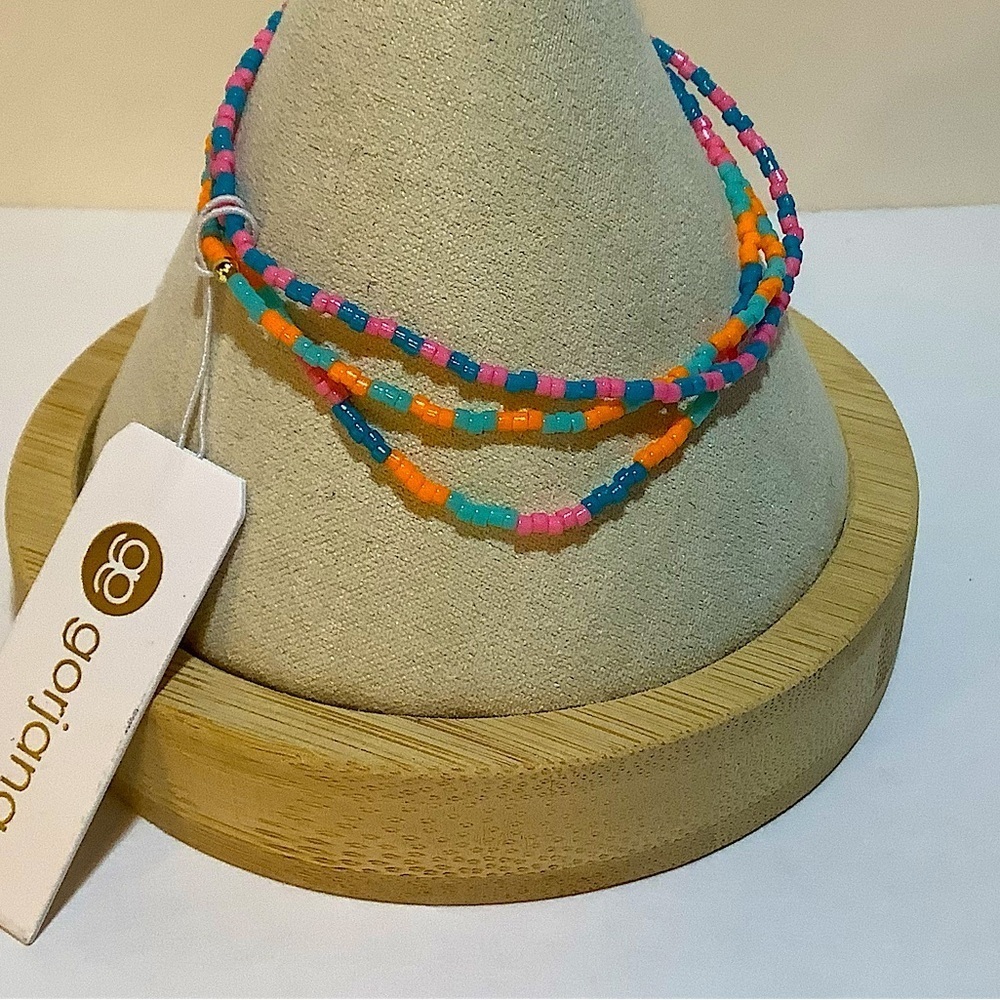 Gorjana Gigi Stripes Miami Bracelet Set Of 3 New